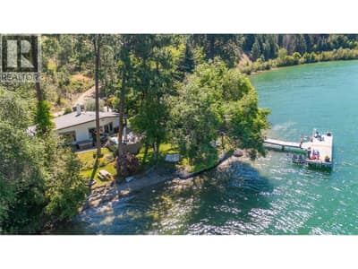 The home is right on the water