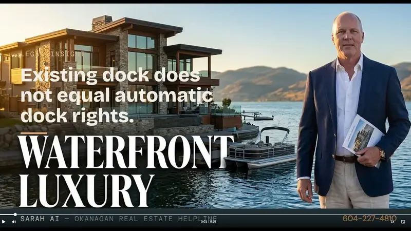 Dock series part 2: buying a home with an existing dock