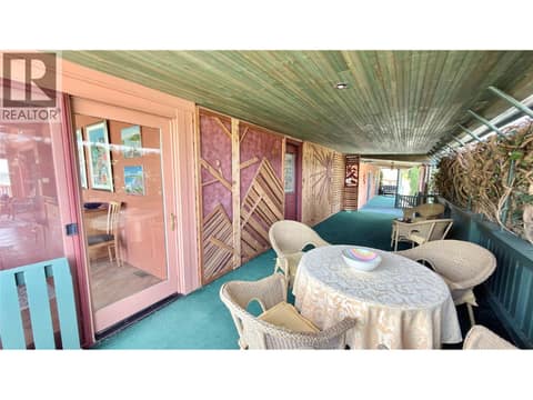 Lovely private deck off the dining room at 15230 89th Street, Osoyoos Rural