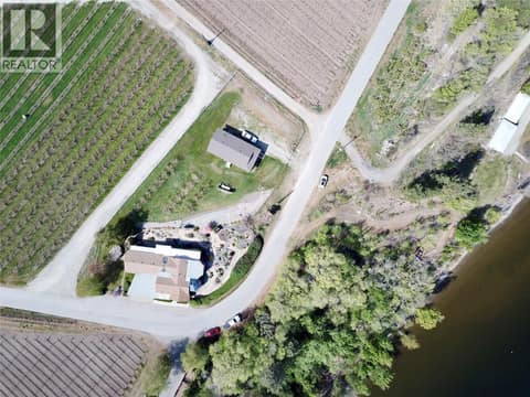 Overhead layout of two homes on .9 acre at 15230 89th Street, Osoyoos Rural