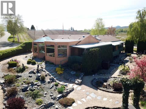Overlooking garden area from  the dining/eating area at 15230 89th Street, Osoyoos Rural