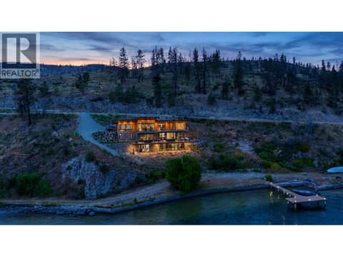 AI Generated -REAR DUSK at 2181 Westside Road N, Westside Road, Kelowna