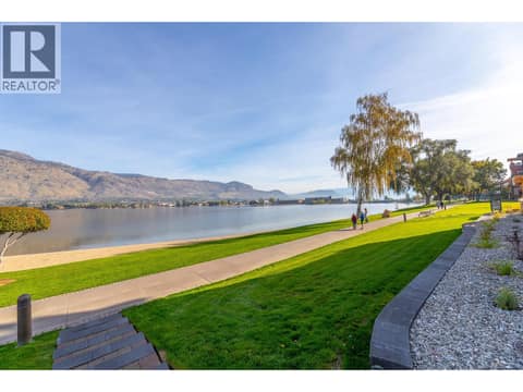 Lakefront path and landscaped grounds beside Osoyoos Lake. at 15 PARK Place Unit# 209, Osoyoos