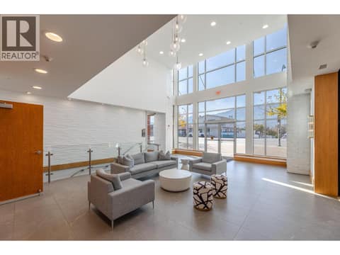 Watermark Beach Resort lobby lounge and gathering space. at 15 PARK Place Unit# 209, Osoyoos